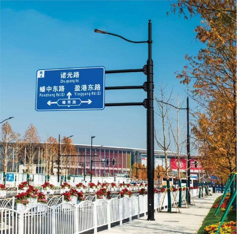引领市政设施新潮流 - 朔州共杆路灯 照明与交通指示牌一体化设计