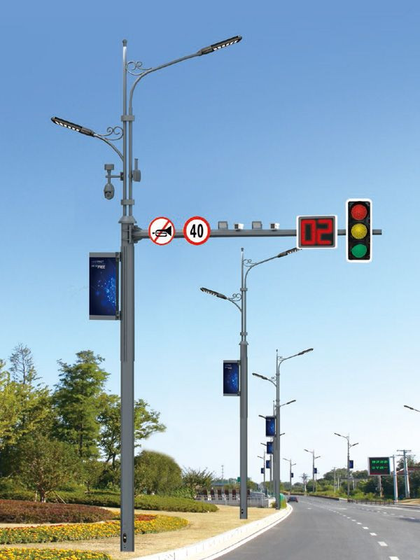全能城市管理解决方案 - 福建路灯共杆批发中的佼佼者：14米一体化多功能共杆路灯