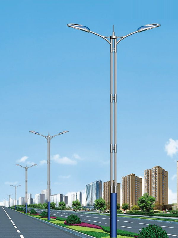 9米双杆路灯灯杆 - 优雅的设计，出色的性能 - 江苏丰泽照明电器有限公司